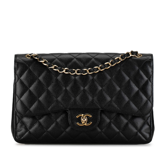 Pre-Loved Chanel Jumbo Classic Caviar Double Flap - Picture 1 of 11